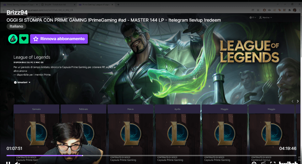 How to get  Prime Gaming drops for League of Legends